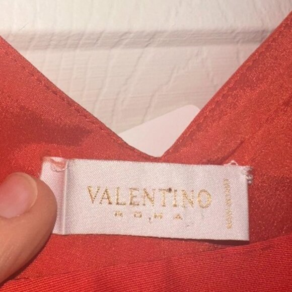 Vintage Valentino Red A-Line Shift Dress – Size 10 - Picture 4 of 13